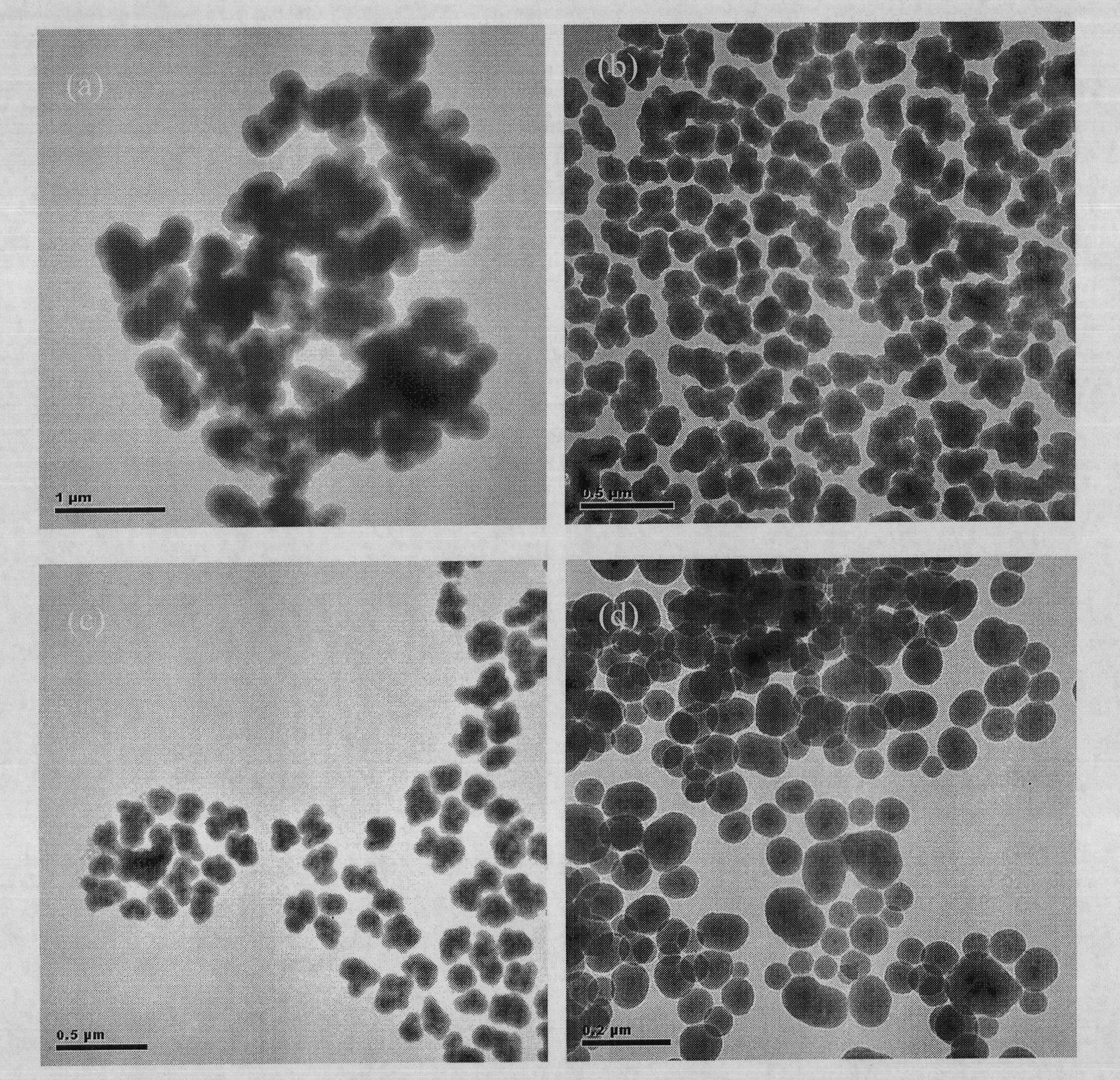 Preparation and application of high-capacity magnetic mesoporous silica gel solid phase extracting agent