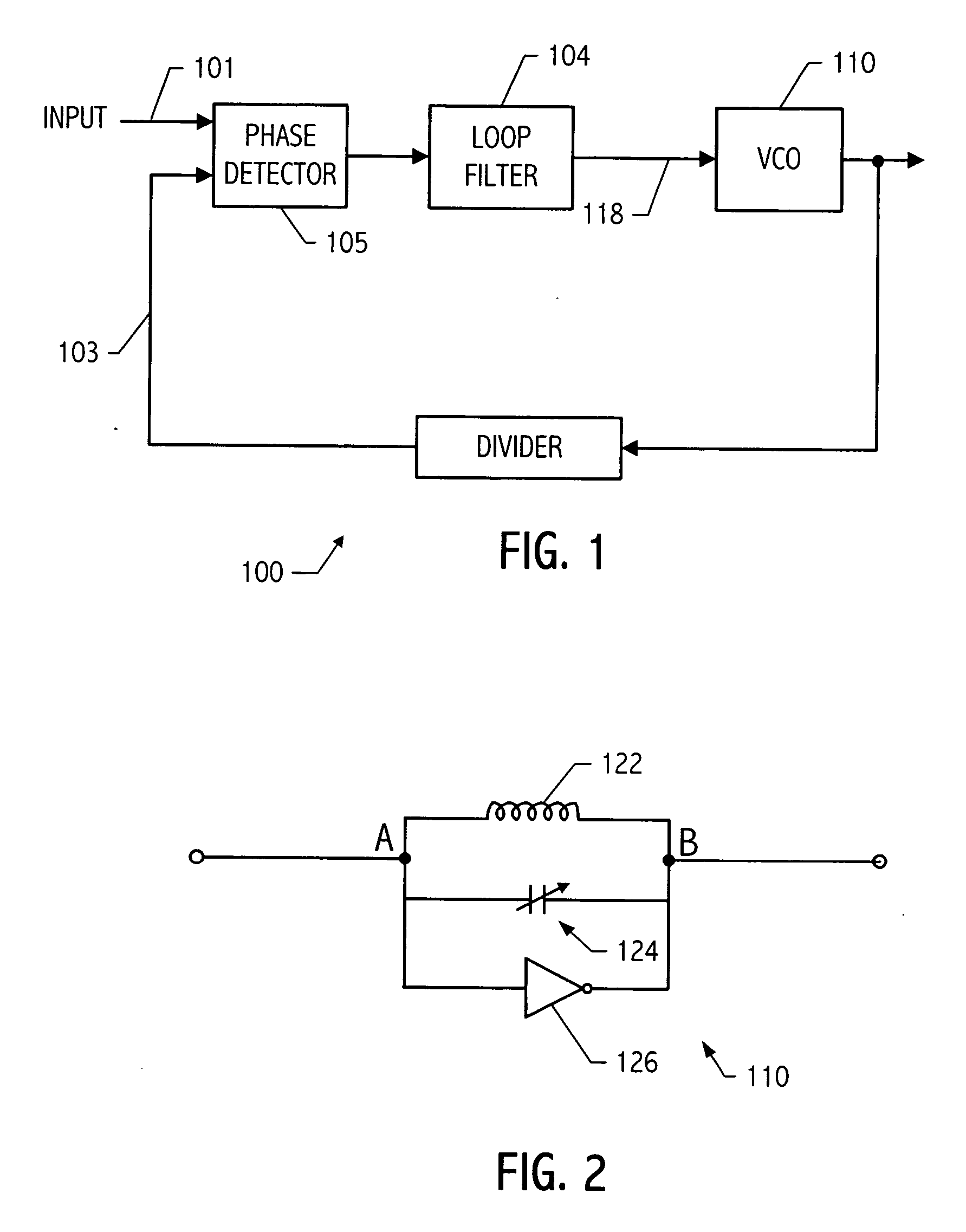 Push compensation in an oscillator