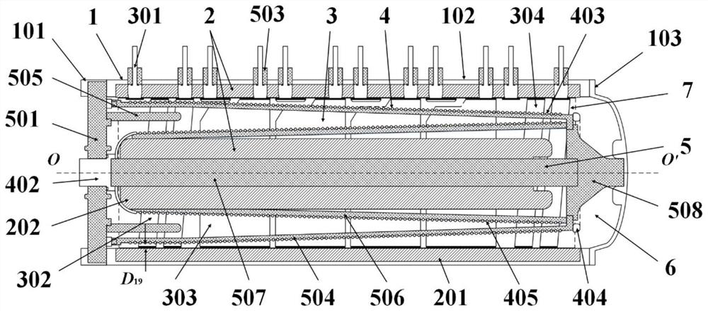 Compact double-layer secondary Tesla type pulse transformer