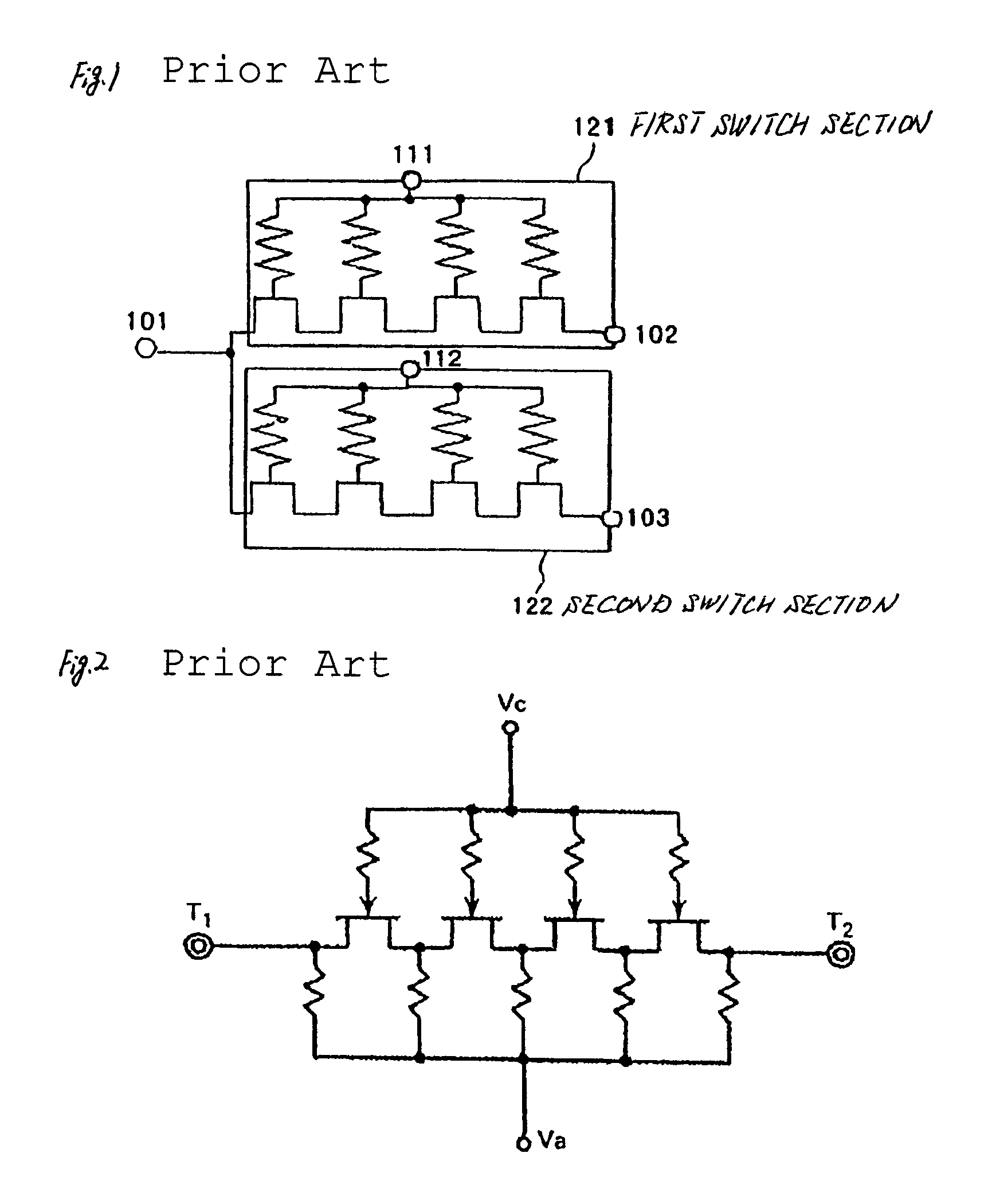 Switch circuit for high frequency signals wherein distortion of the signals are suppressed