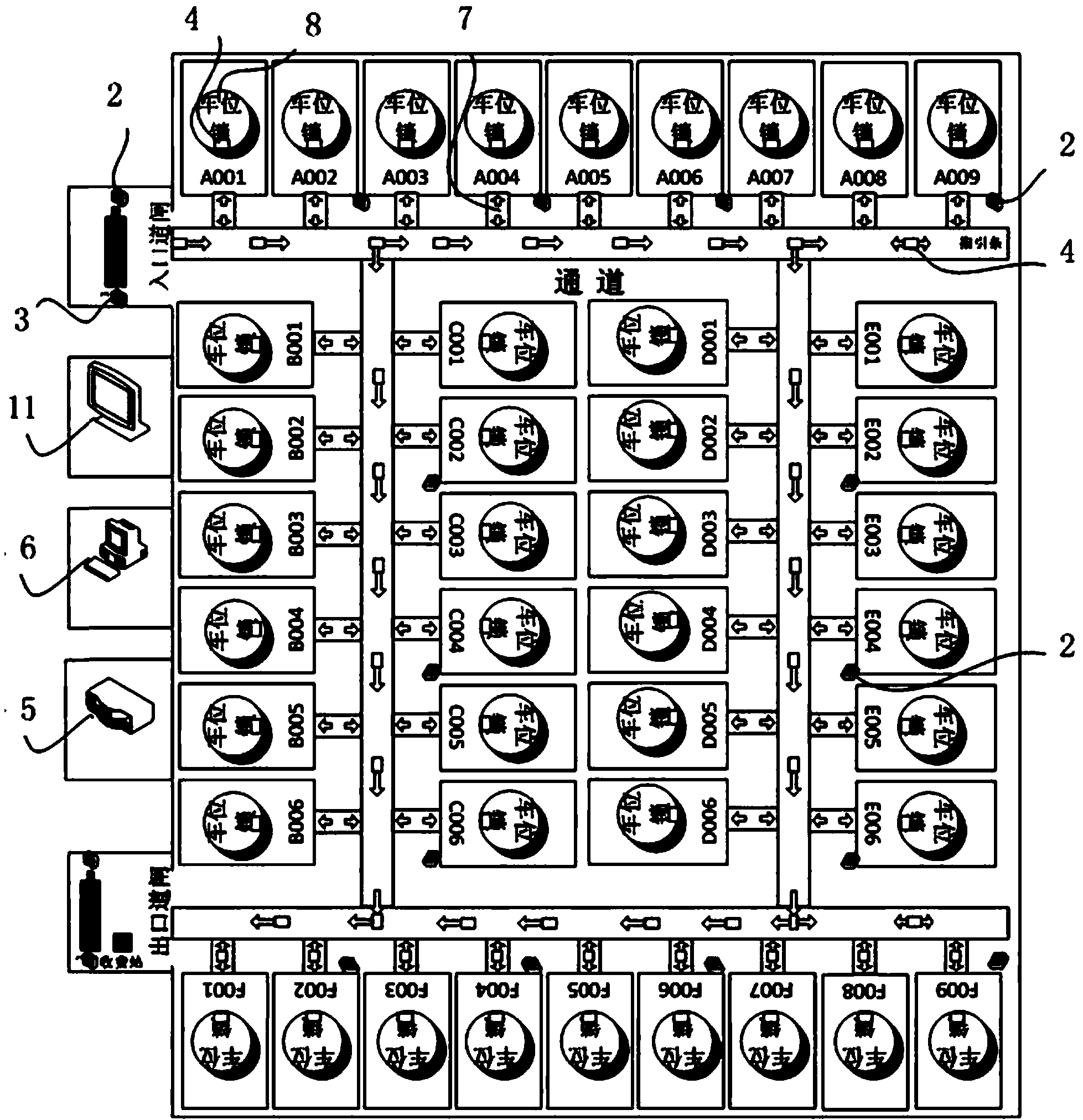 Intelligent parking lot experimenting and displaying platform equipment