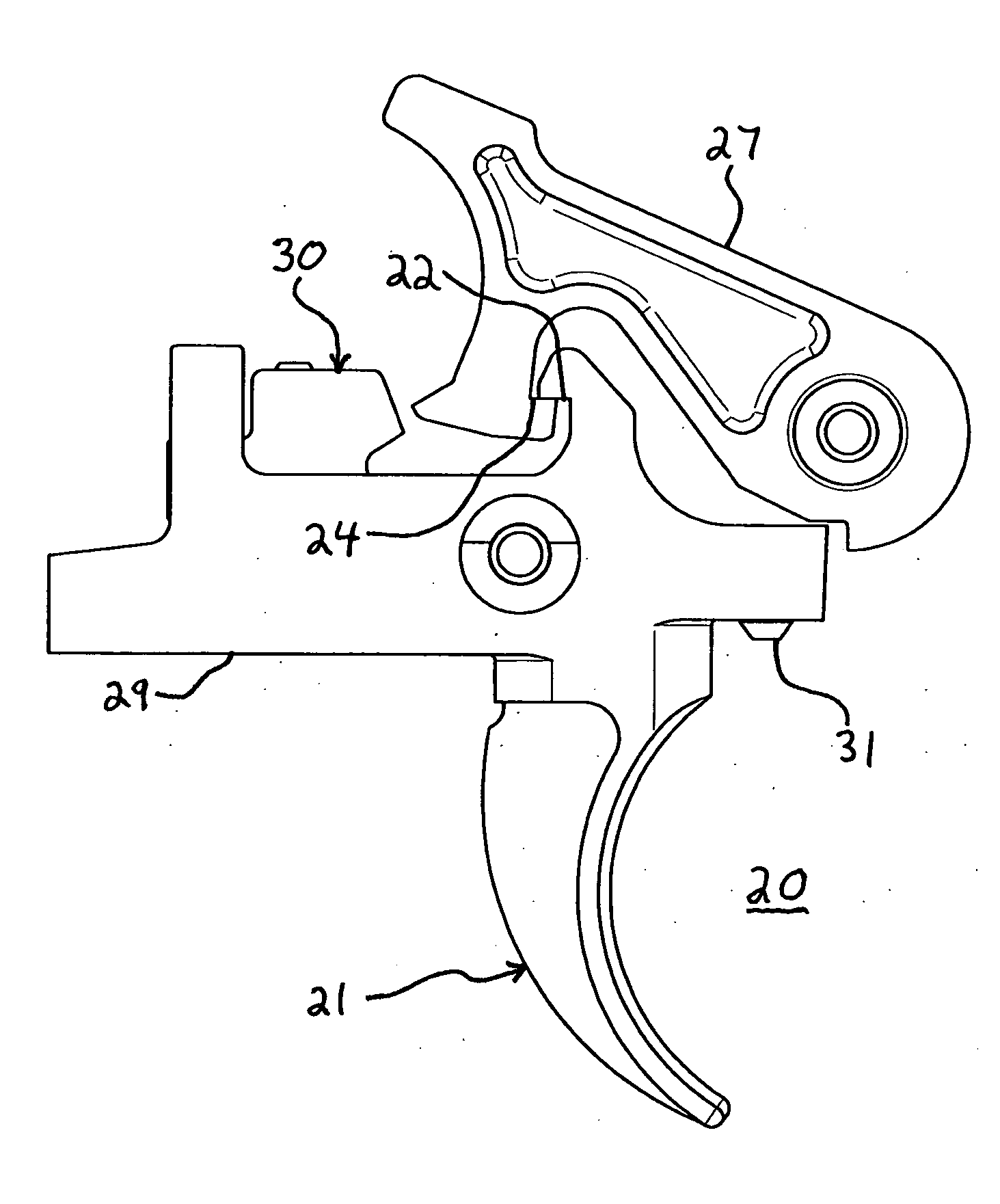 Adjustable dual stage trigger mechanism for semi-automatic weapons