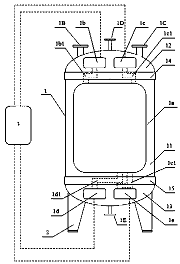A liquid storage tank capable of simultaneously adjusting pressure and temperature