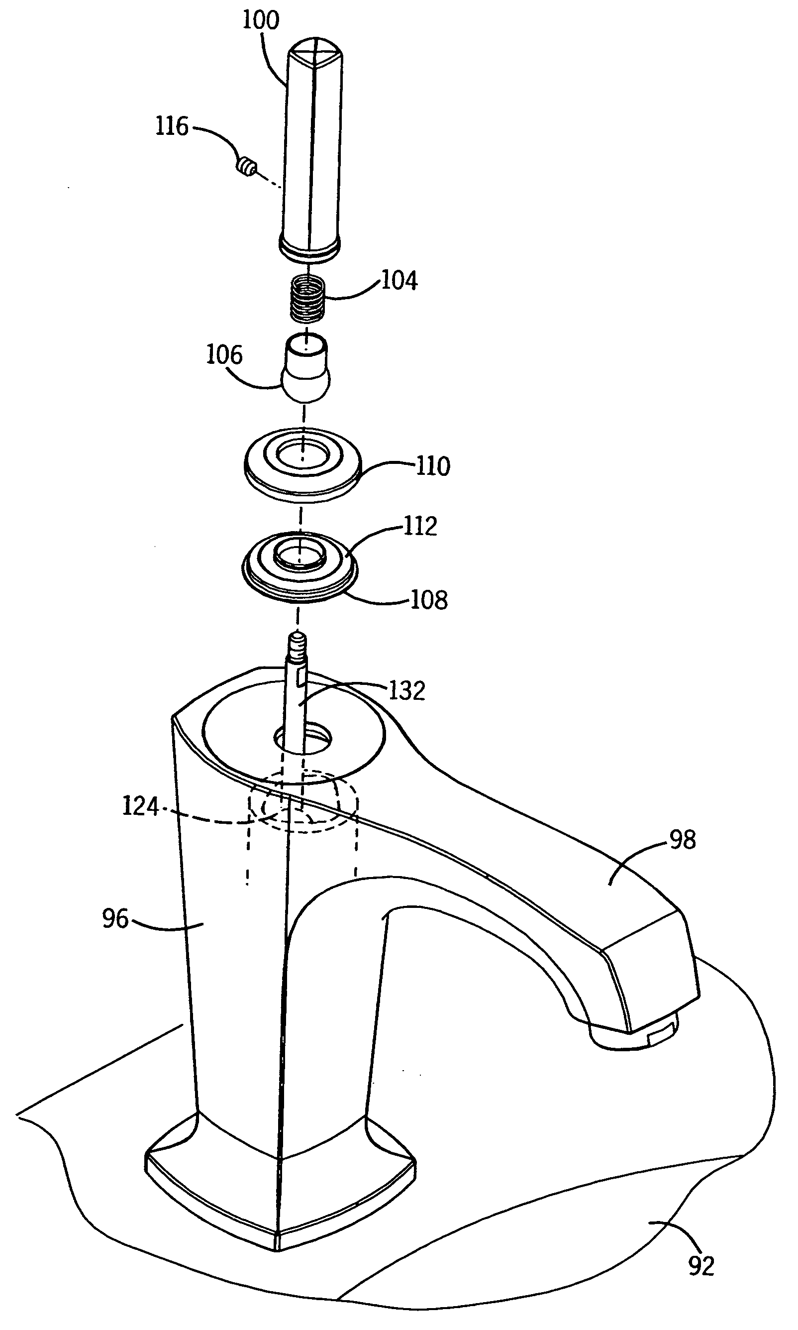 Plumbing valve with stick control handle