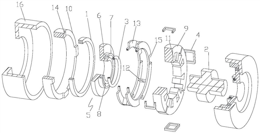 Magnetic suspension bearing, motor, compressor and air conditioner