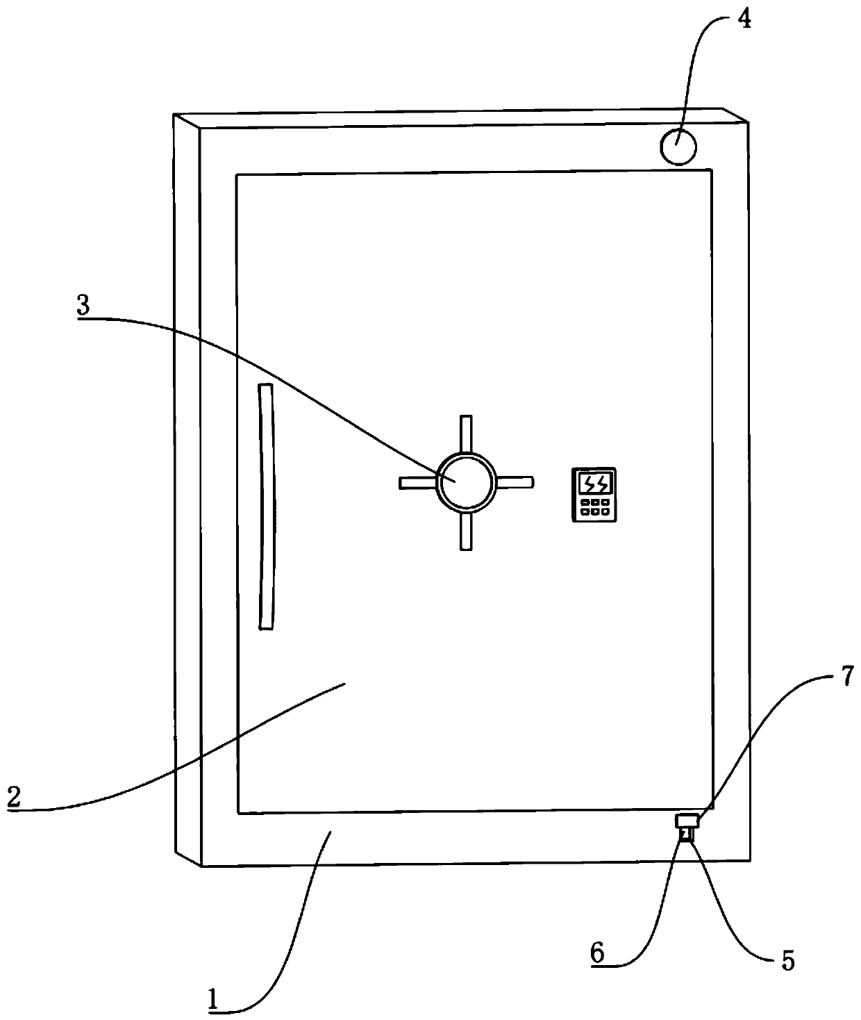 Anti-theft safety device and method for bank vault