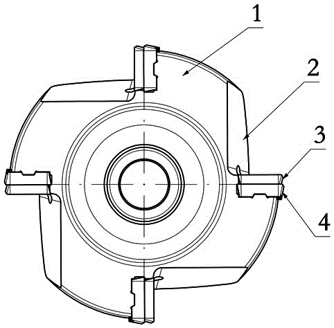 Rotary cutting tool with double cutting edge