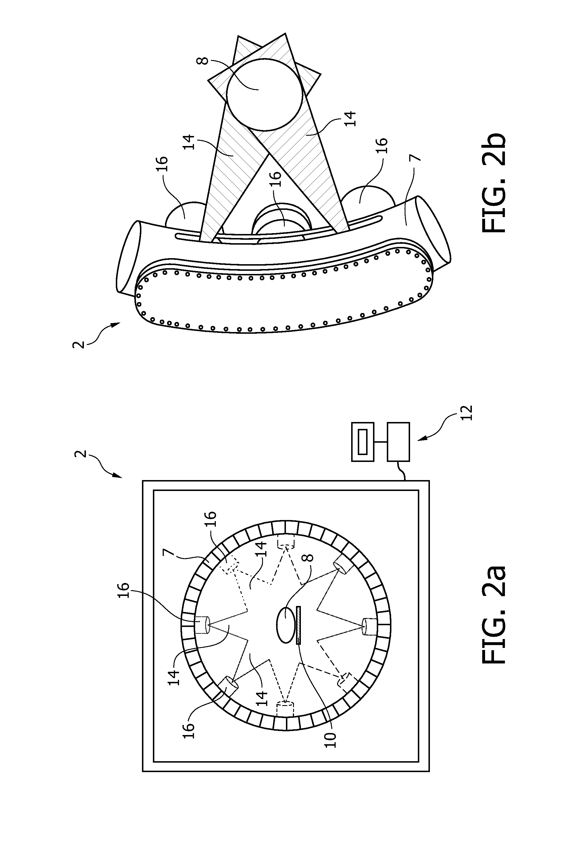 Electron collecting element with increased thermal loadability, x-ray generating device and x-ray system