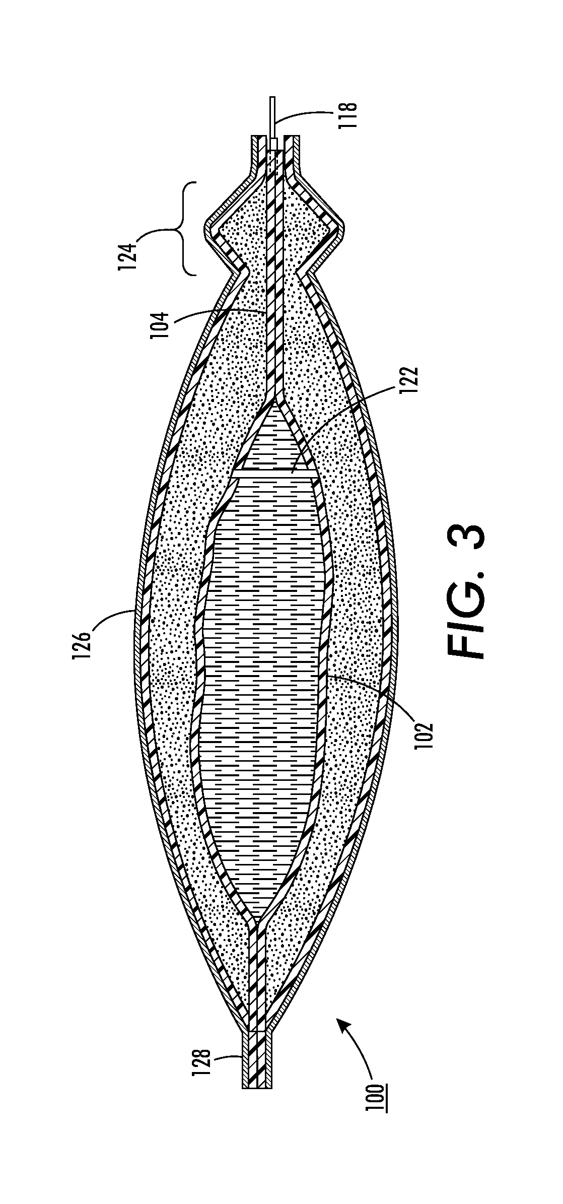 Container having a tearable packet therein