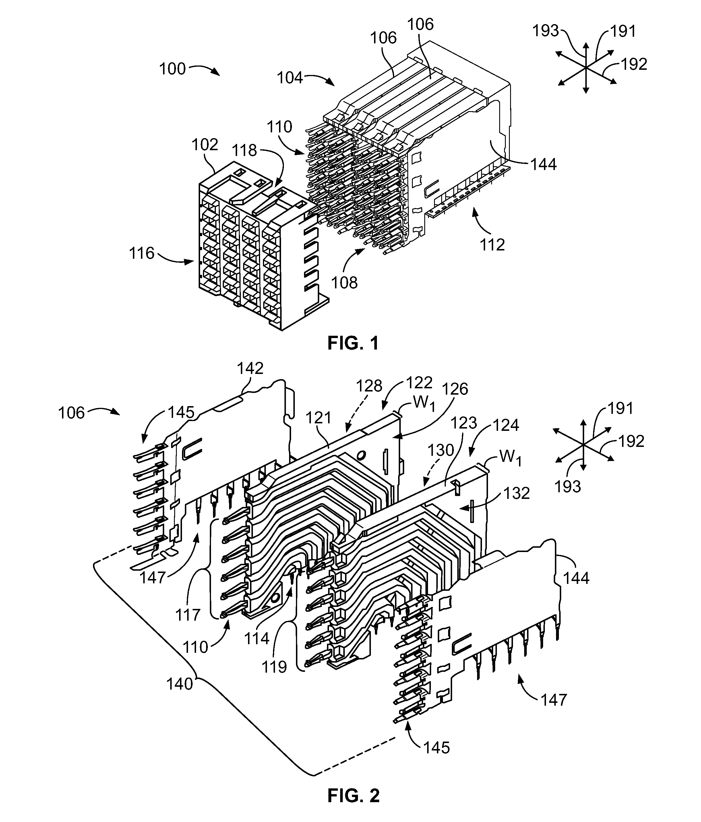 Electrical connector having shielded differential pairs