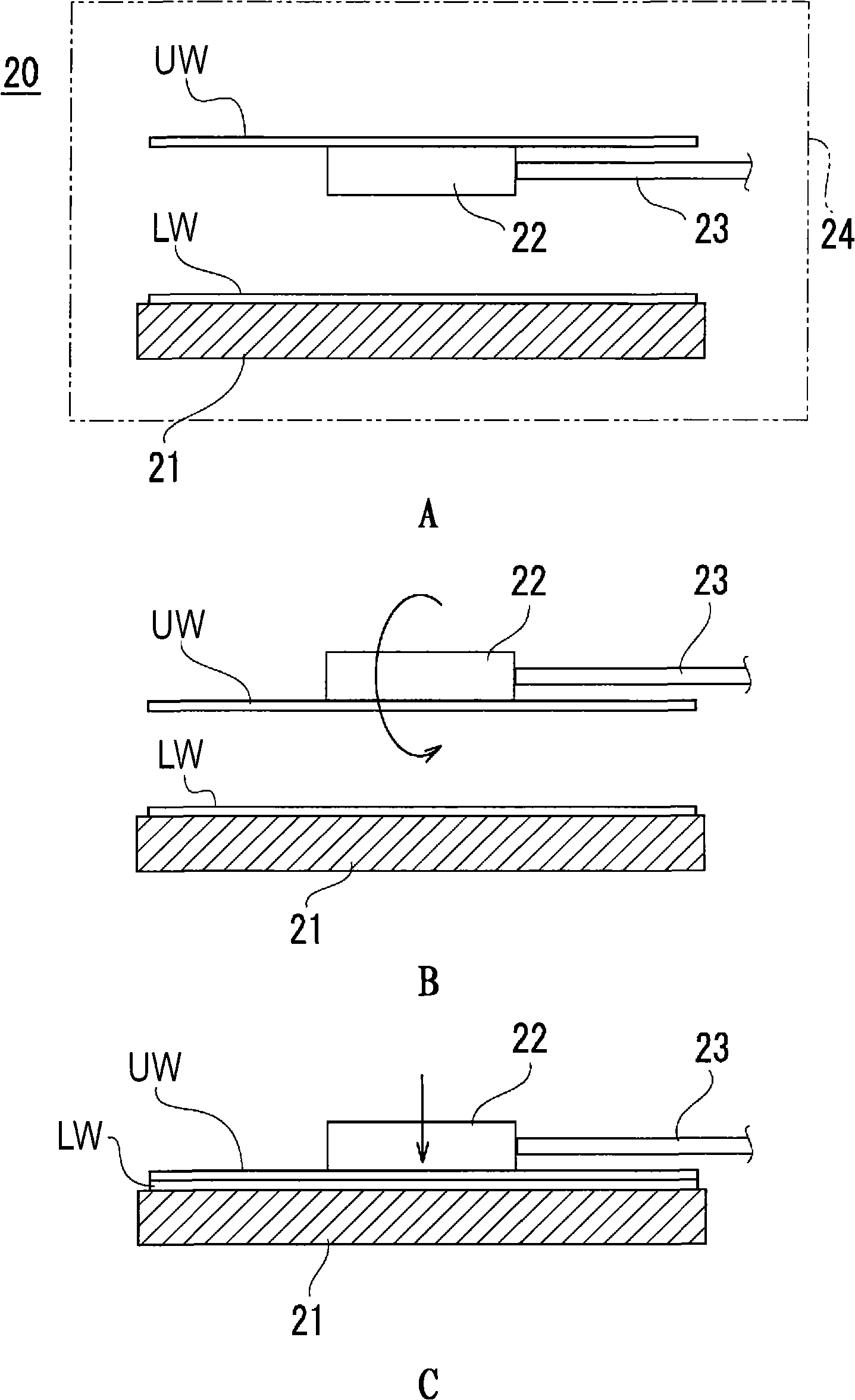 Substrate holding mechanism and substrate assembling apparatus provided with the same