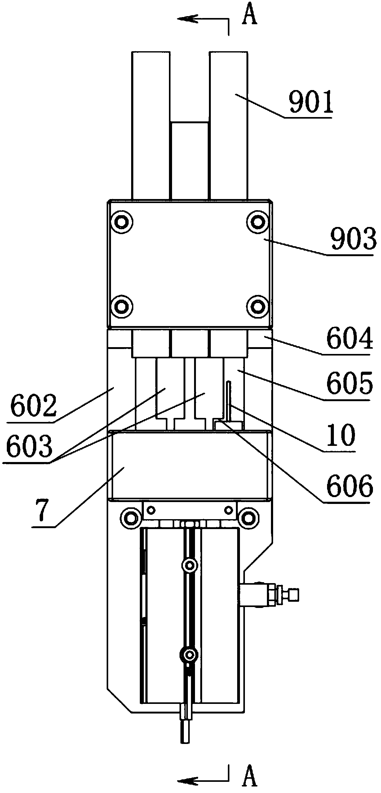 Automatic diode feeding device