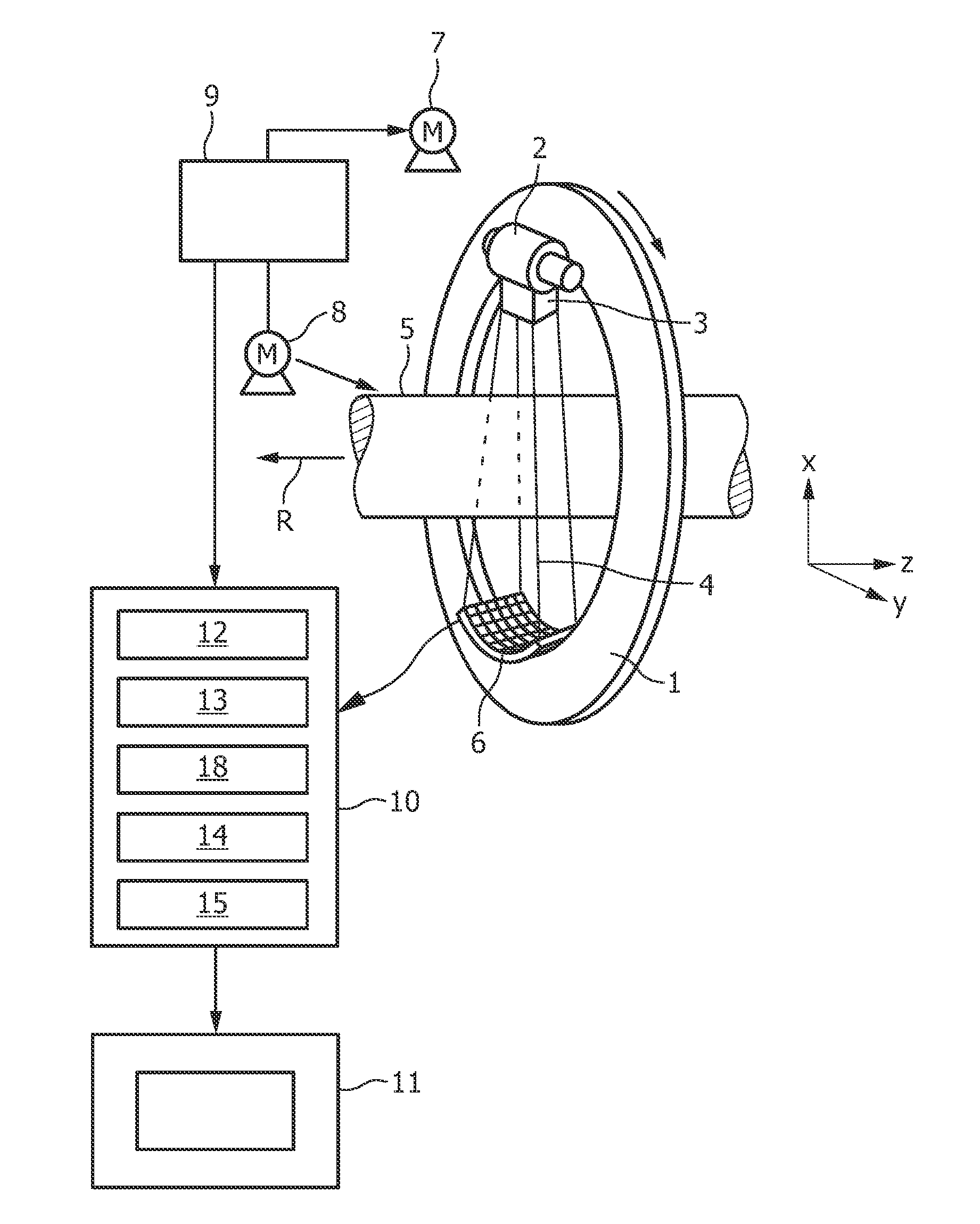 Apparatus for determining a high density region in an image