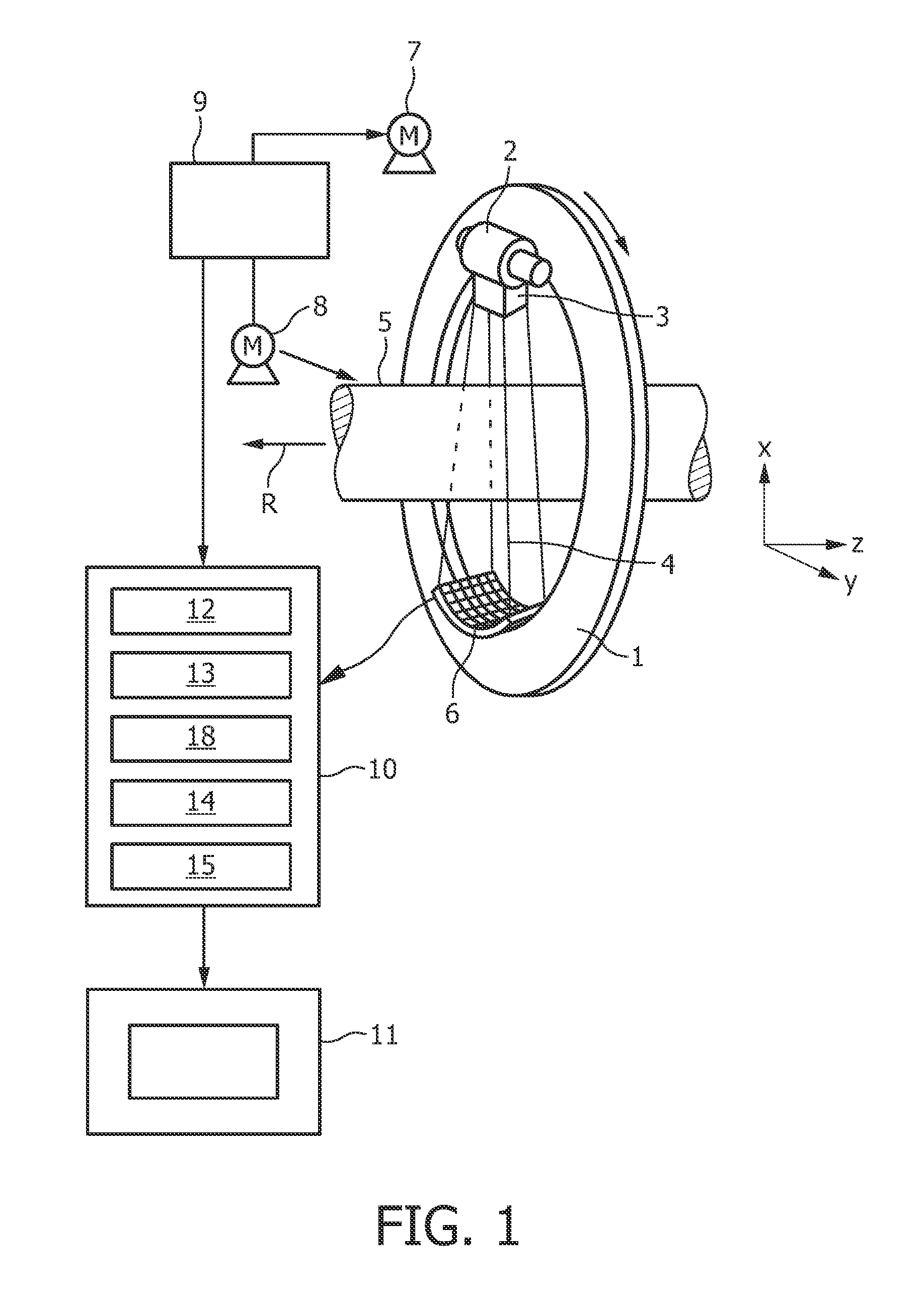 Apparatus for determining a high density region in an image