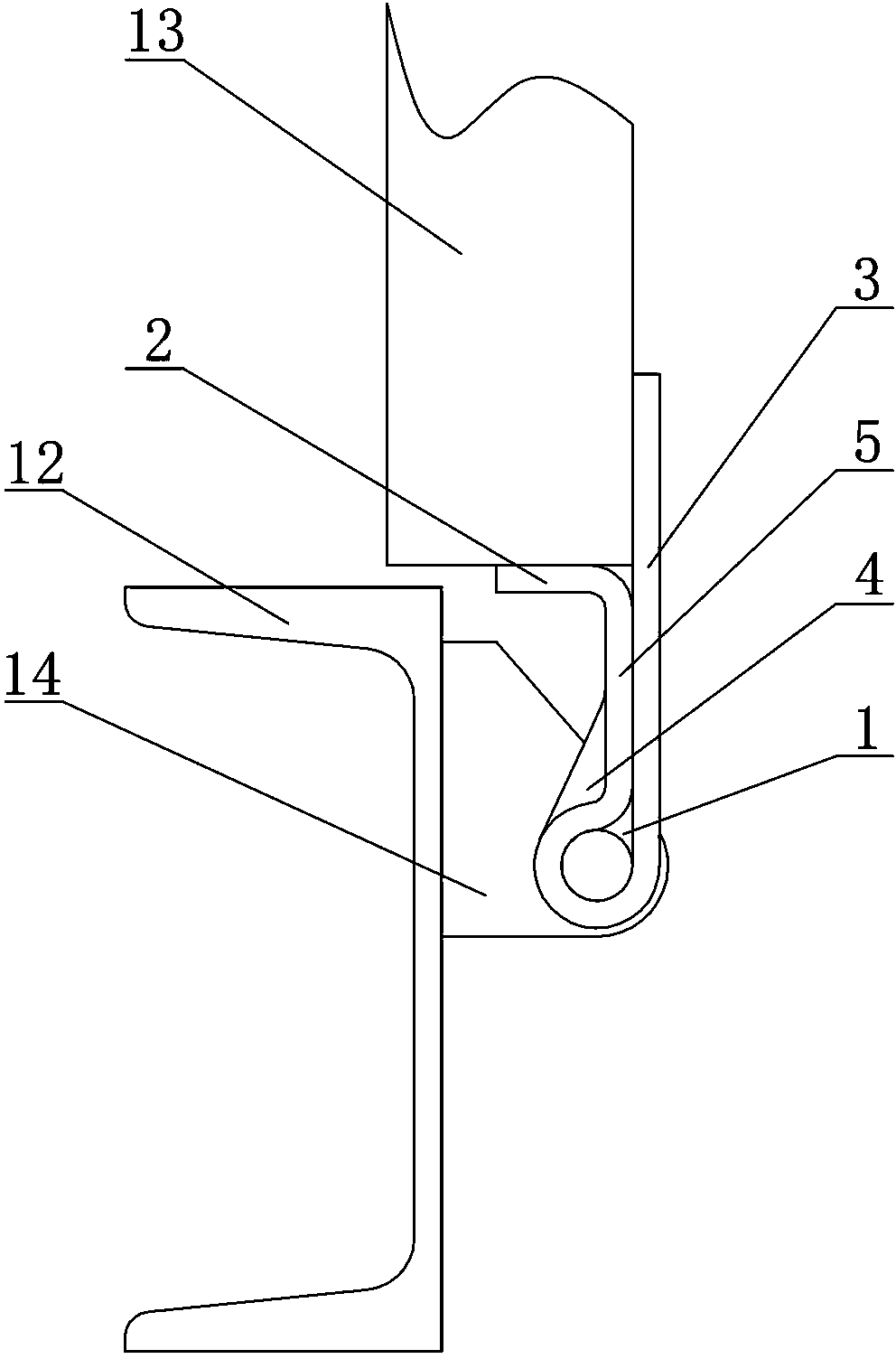 Novel carriage hinge and mold and method for manufacturing novel carriage hinge