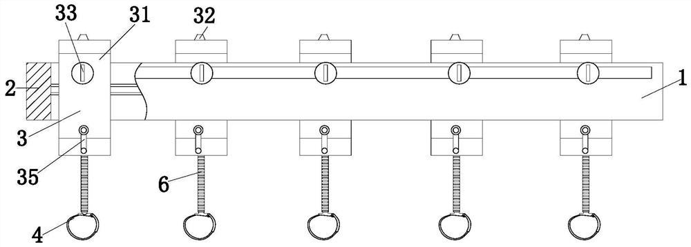 An auxiliary device for design and decoration of large indoor background walls