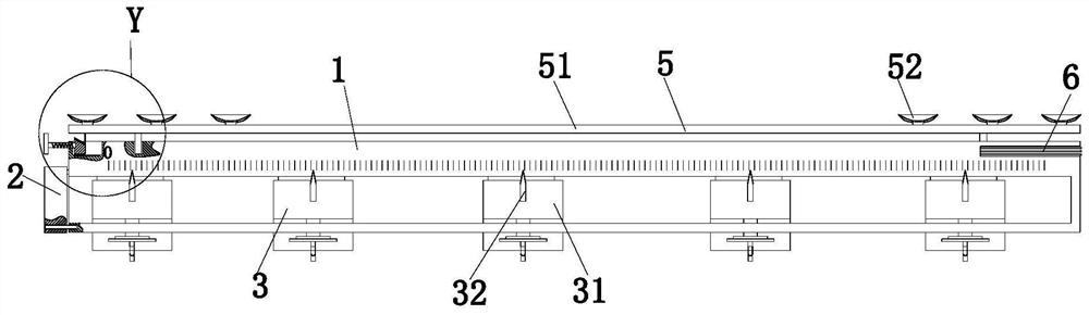 An auxiliary device for design and decoration of large indoor background walls