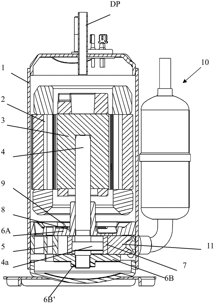 Compressor suction port structure