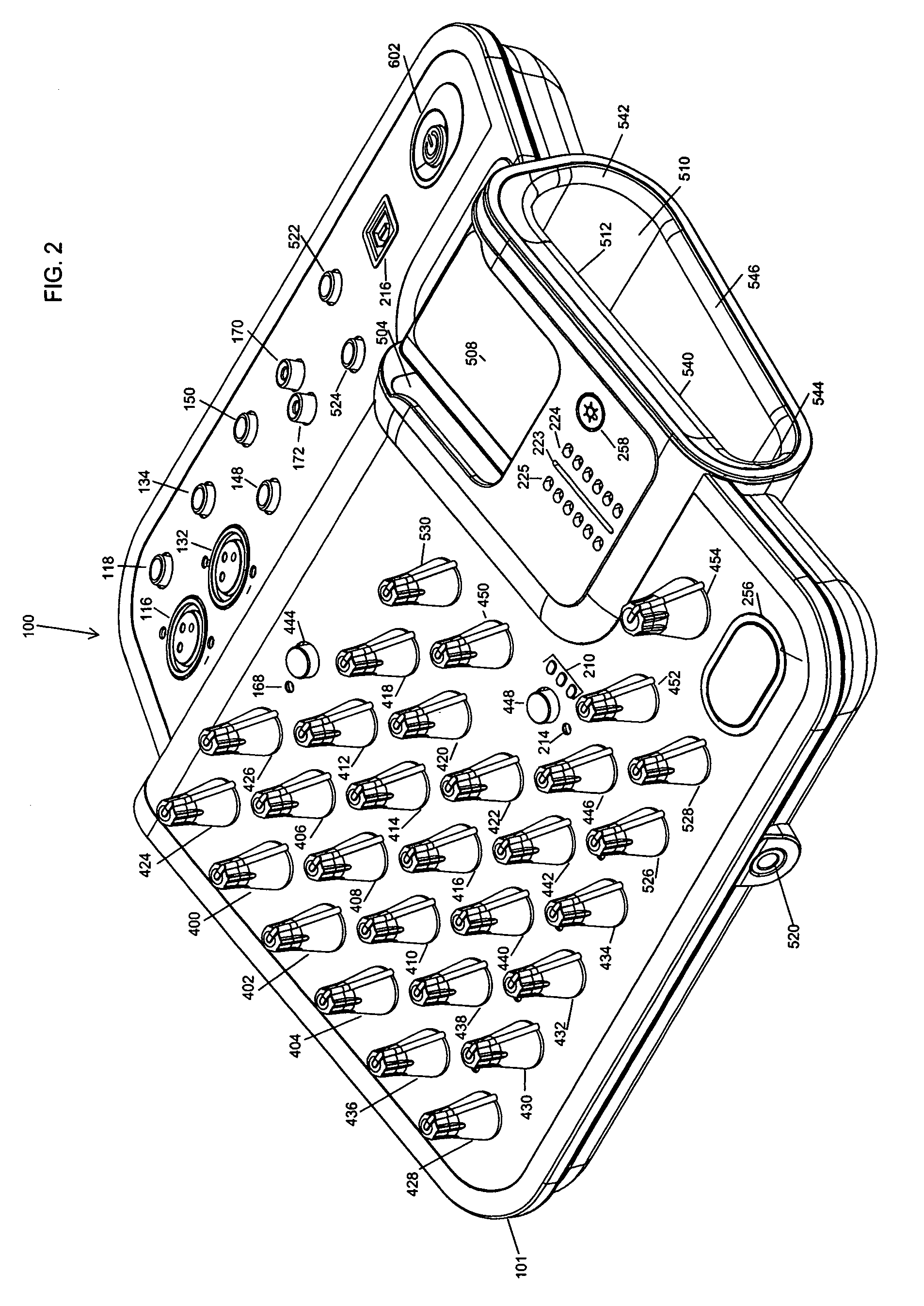 Mixing system for portable media device