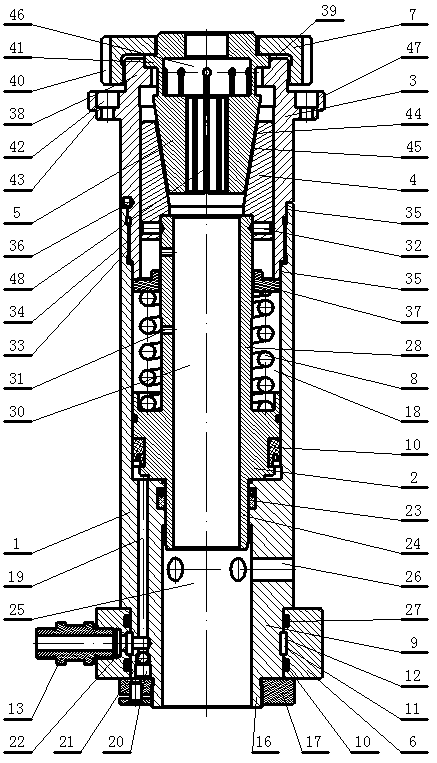 Hydraulic chuck for diehead threading machine