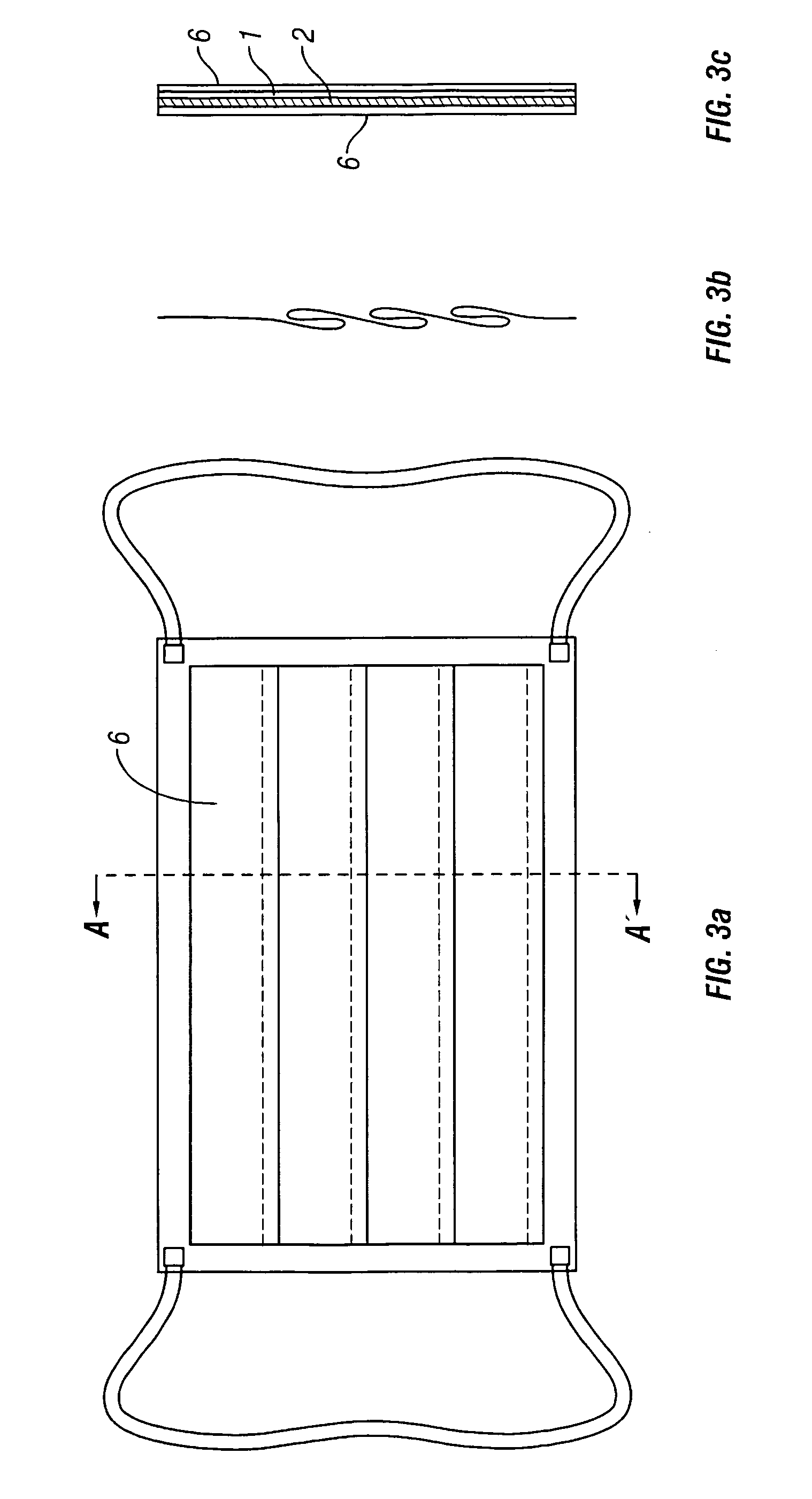 Bandage material with active carbon fibers