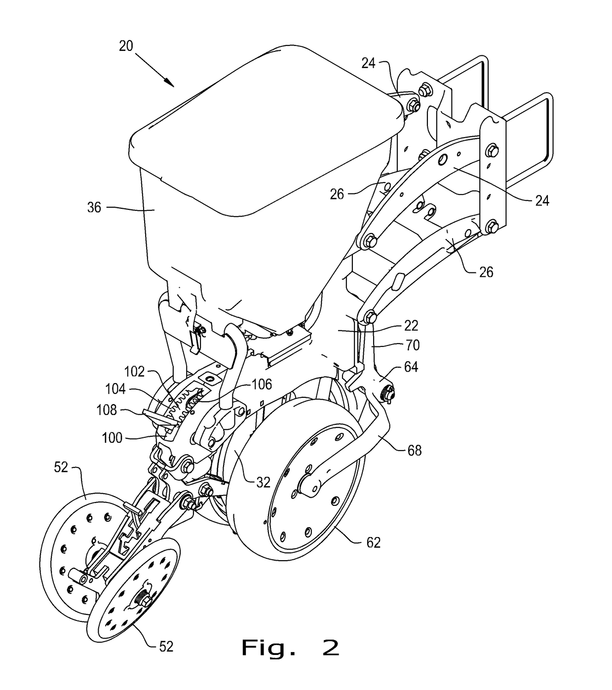 Zeroing adjustment for depth control system