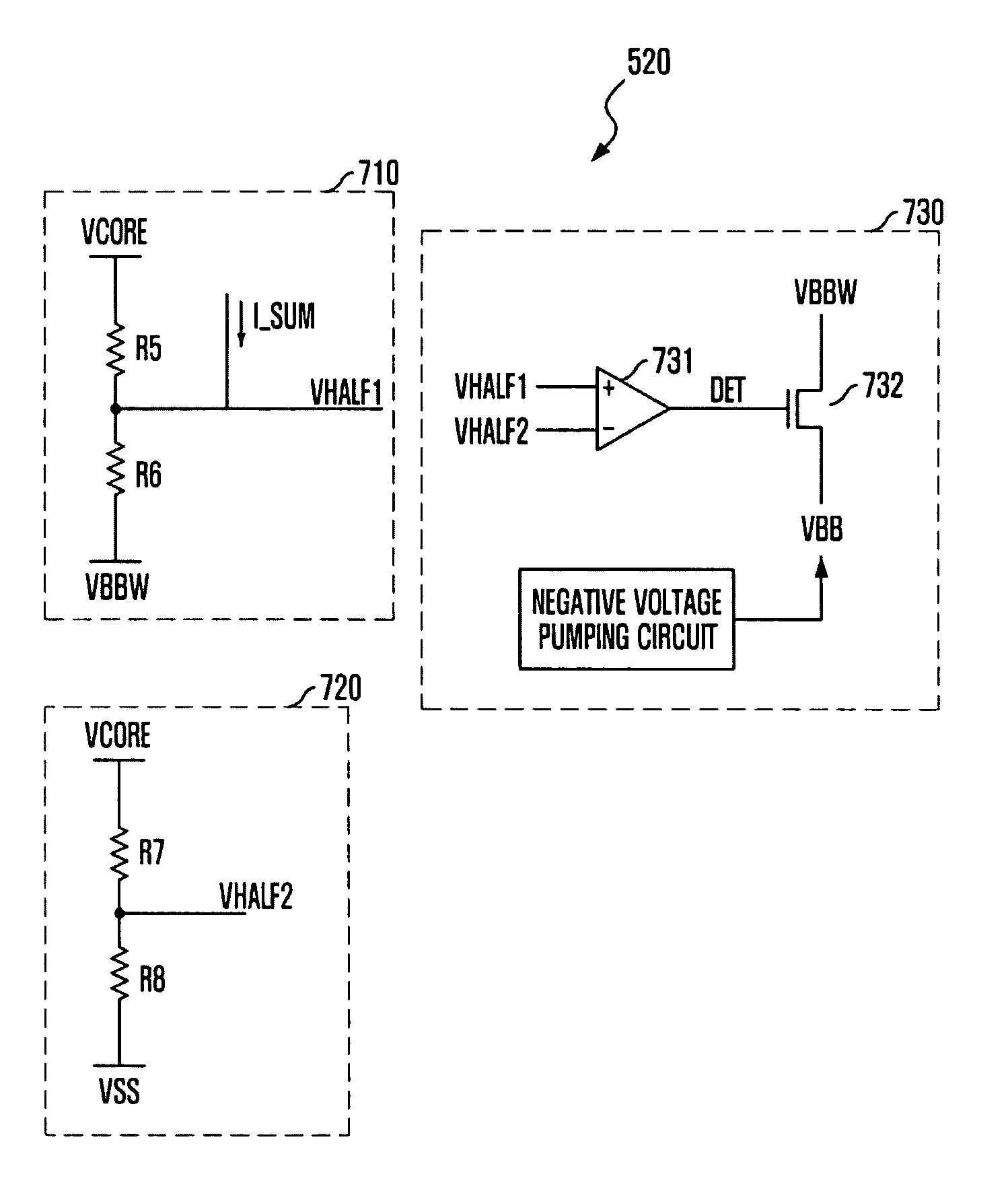 Circuit and method for generating word line off voltage