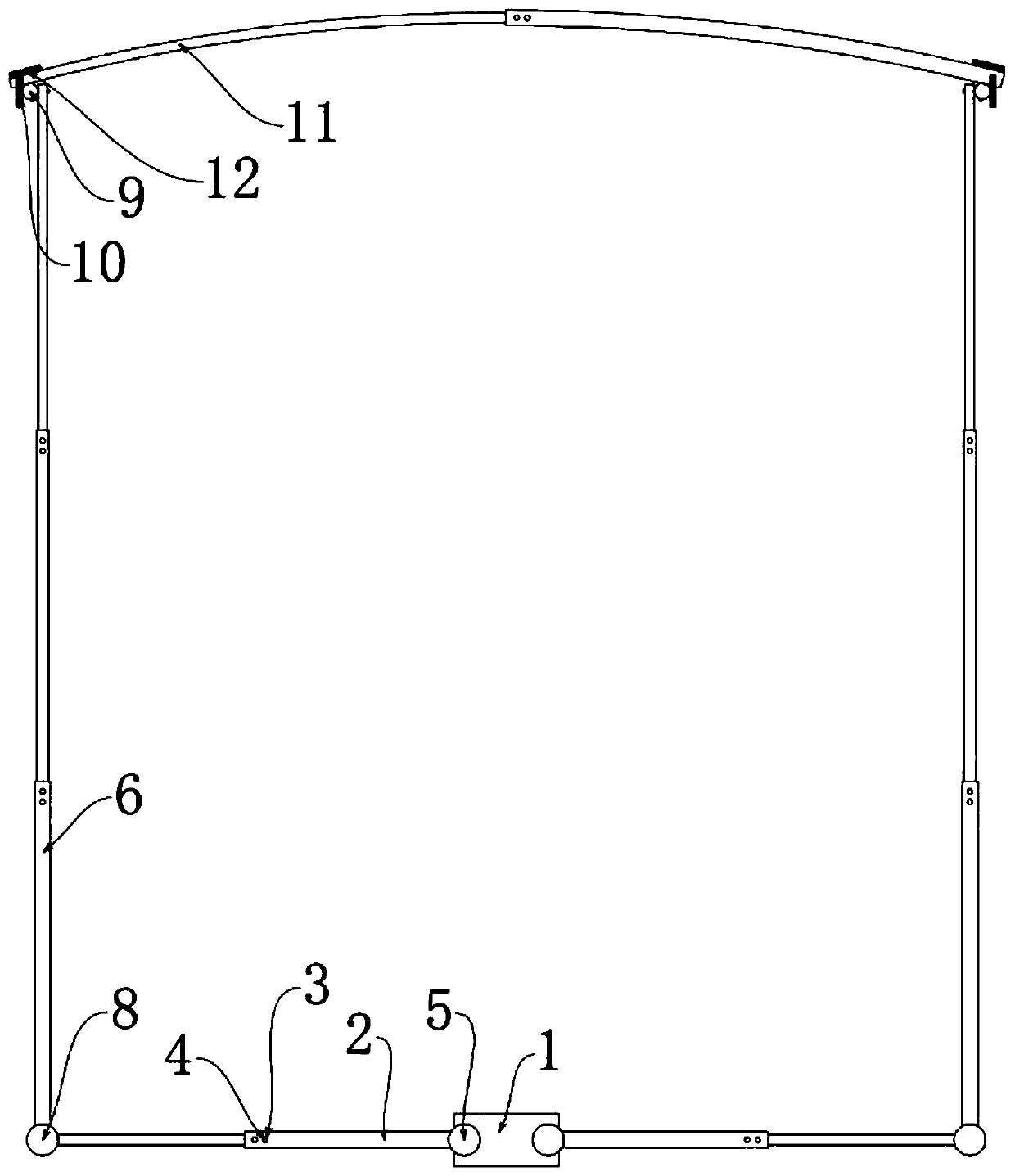 Vehicle awning for electric vehicle