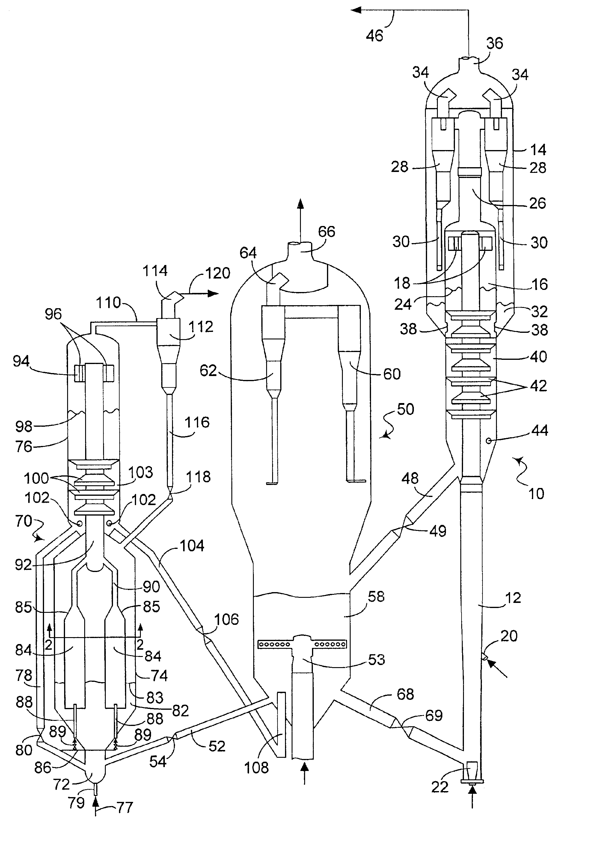 Process and apparatus for upgrading FCC product with additional reactor with catalyst recycle