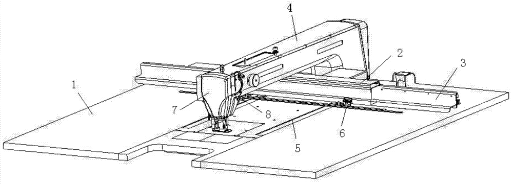 A Template Sewing Machine with Electromagnetic Tension Adjuster