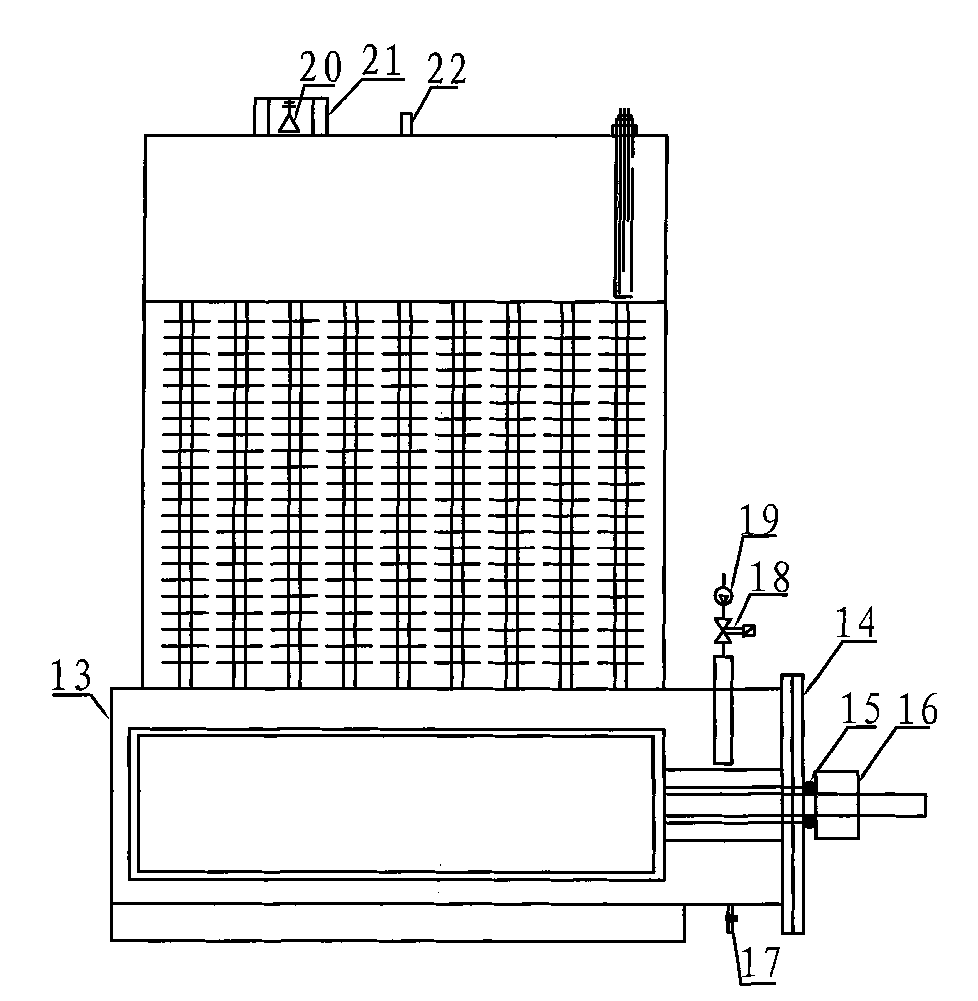 Self-convection radiating type water-electrolyzing hydrogen-oxygen generator