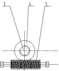 Novel screw take-up device of belt type conveyor