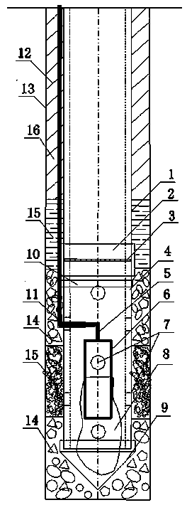 Inclination measuring hole osmometer device and installation method