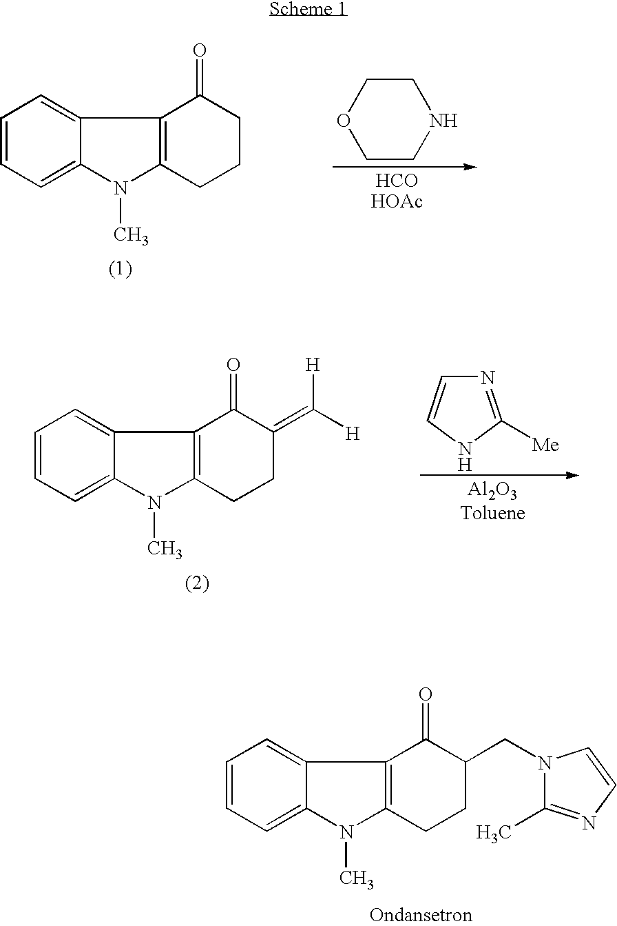 Process for preparing 1,2,3,9-tetrahydro-9-methyl-3-methylene-4H-carbazol-4-one and ondansetron therefrom
