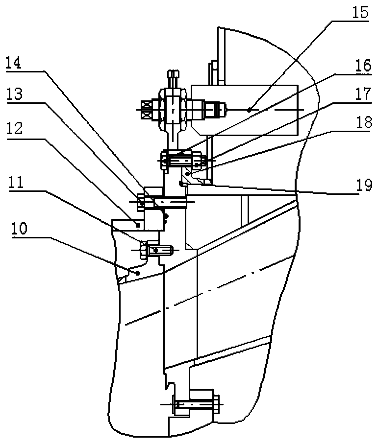 An adjustable diffuser section structure of a flue gas turbine