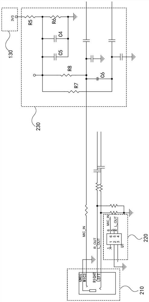 Earphone interface circuit and terminal
