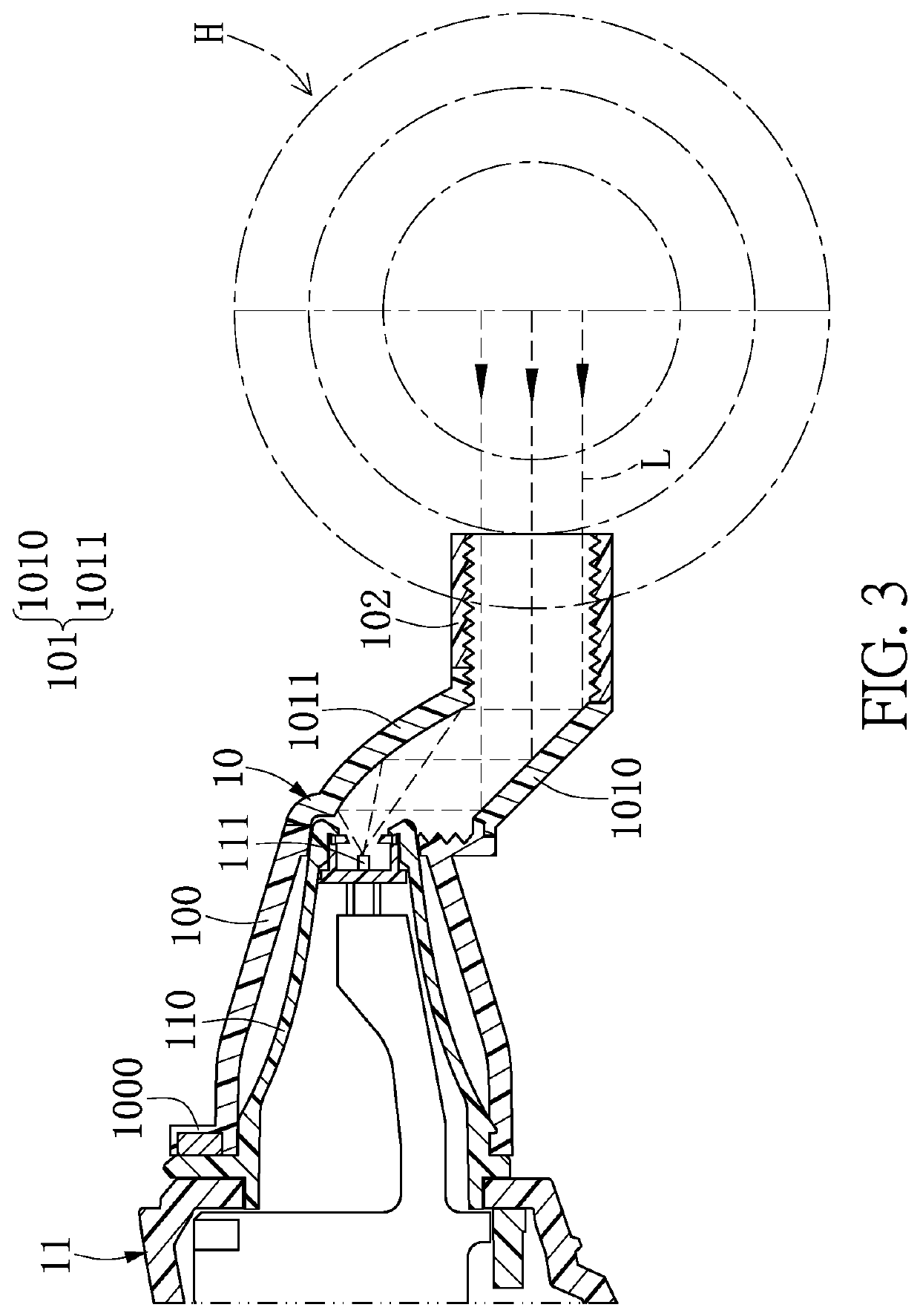 Reflecting shell and temperature detecting device
