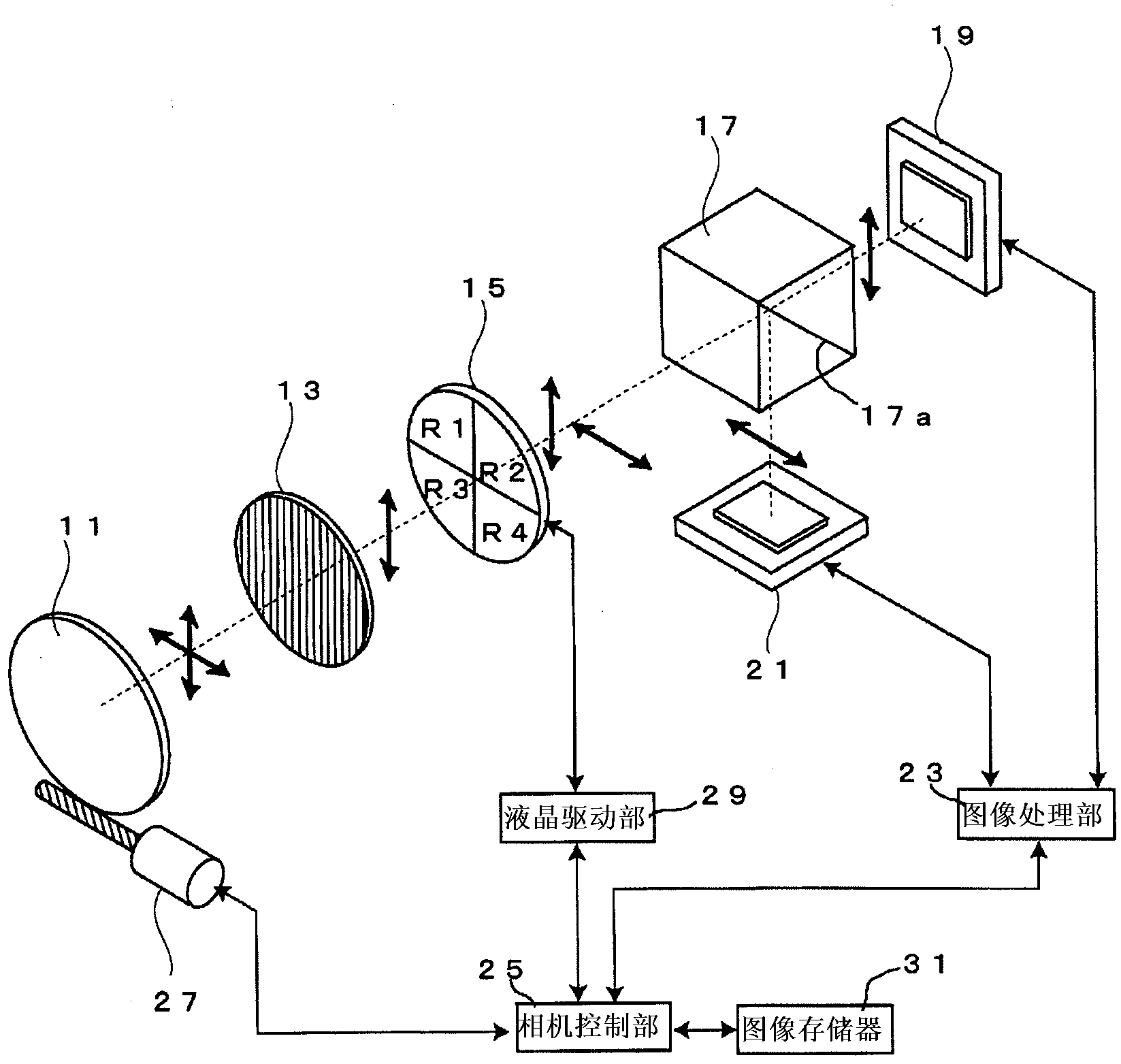 Distance measuring device and image pickup device