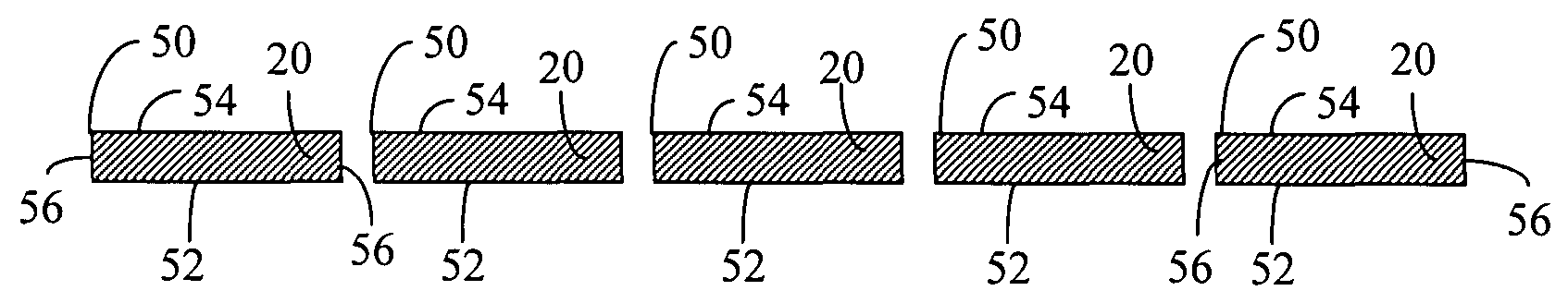 Wavelength conversion chip for use with light emitting diodes and method for making same