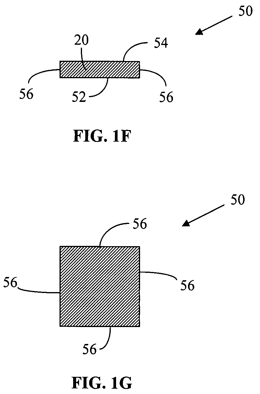 Wavelength conversion chip for use with light emitting diodes and method for making same