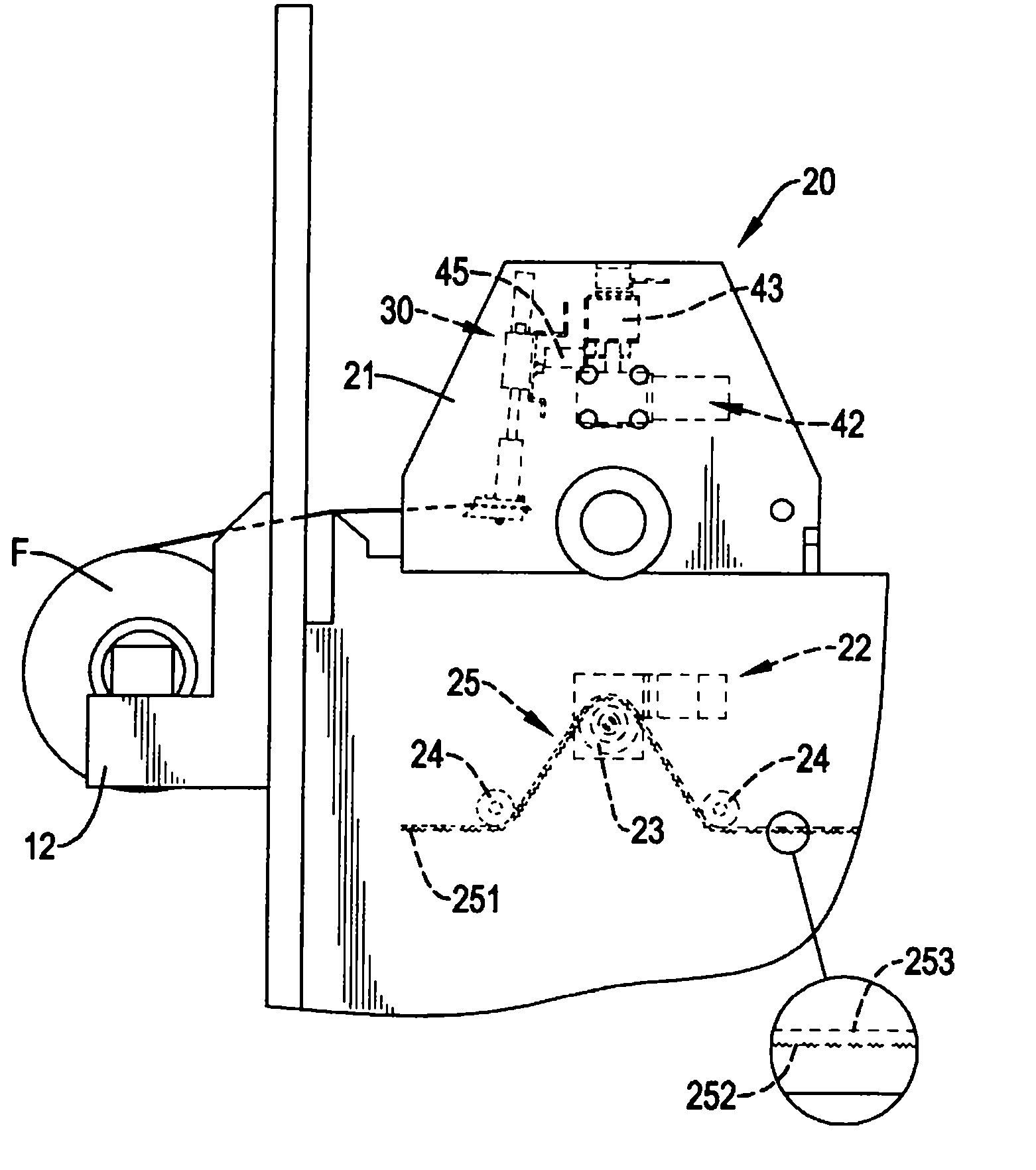 Spraying component of large-scale three-dimensional transfer printing machine