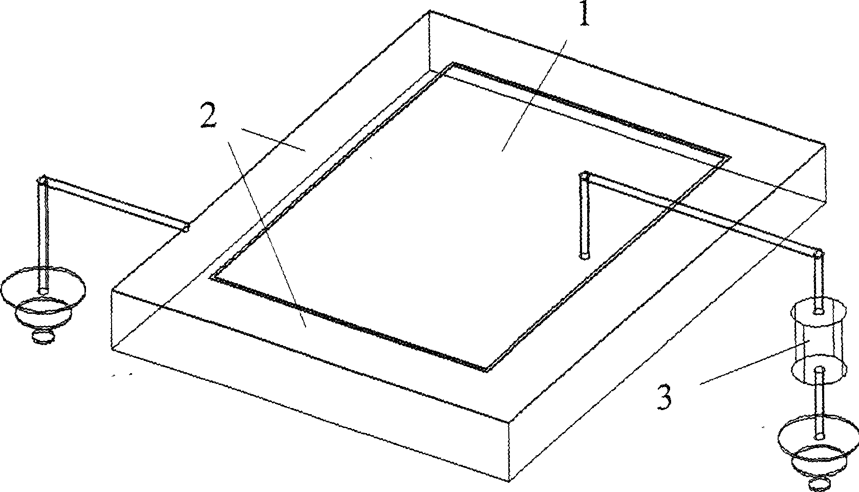 Ground ion flow density measurement system for AC/DC parallel powerline and measurement method thereof