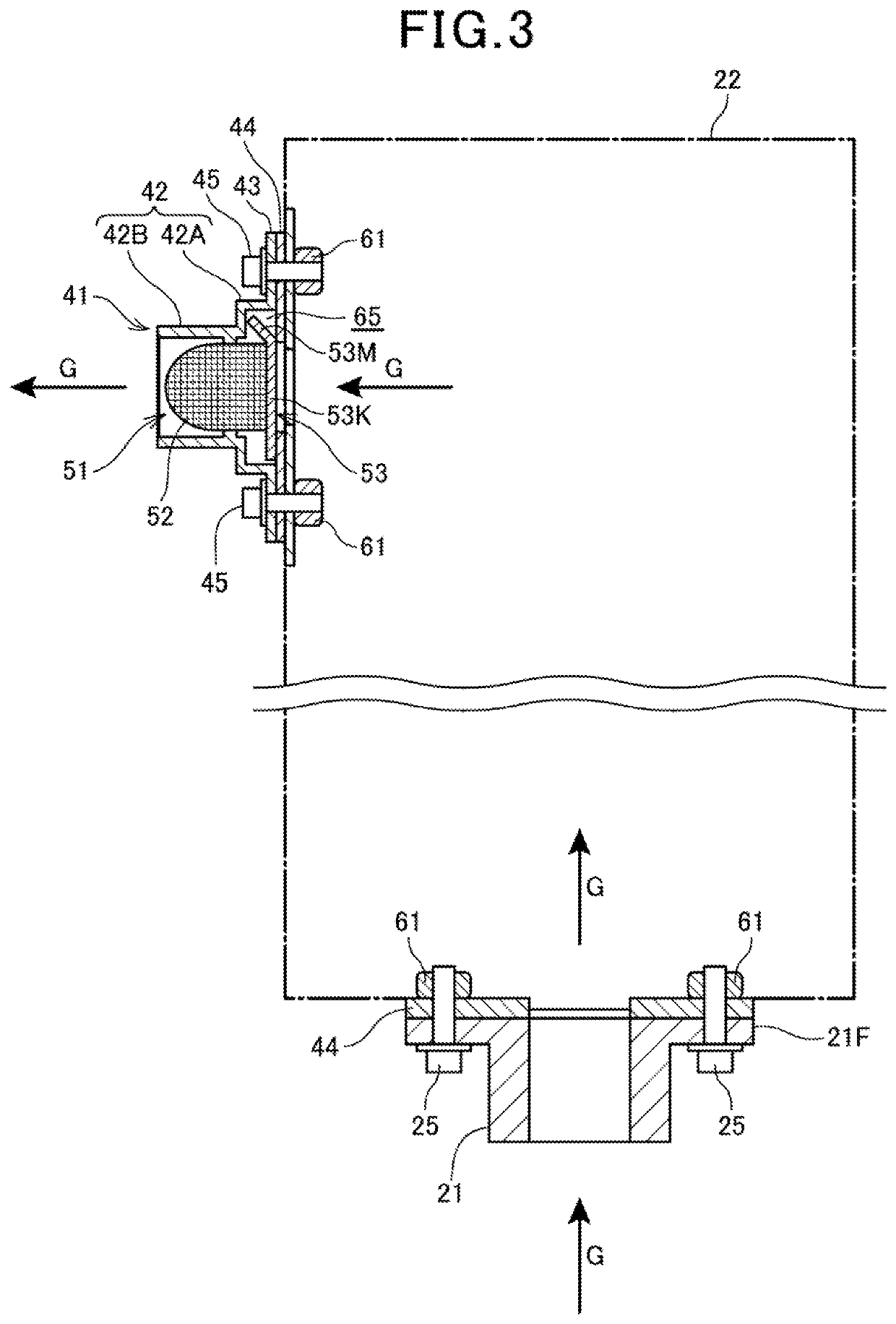 Exhaust device equipped with spark arrester