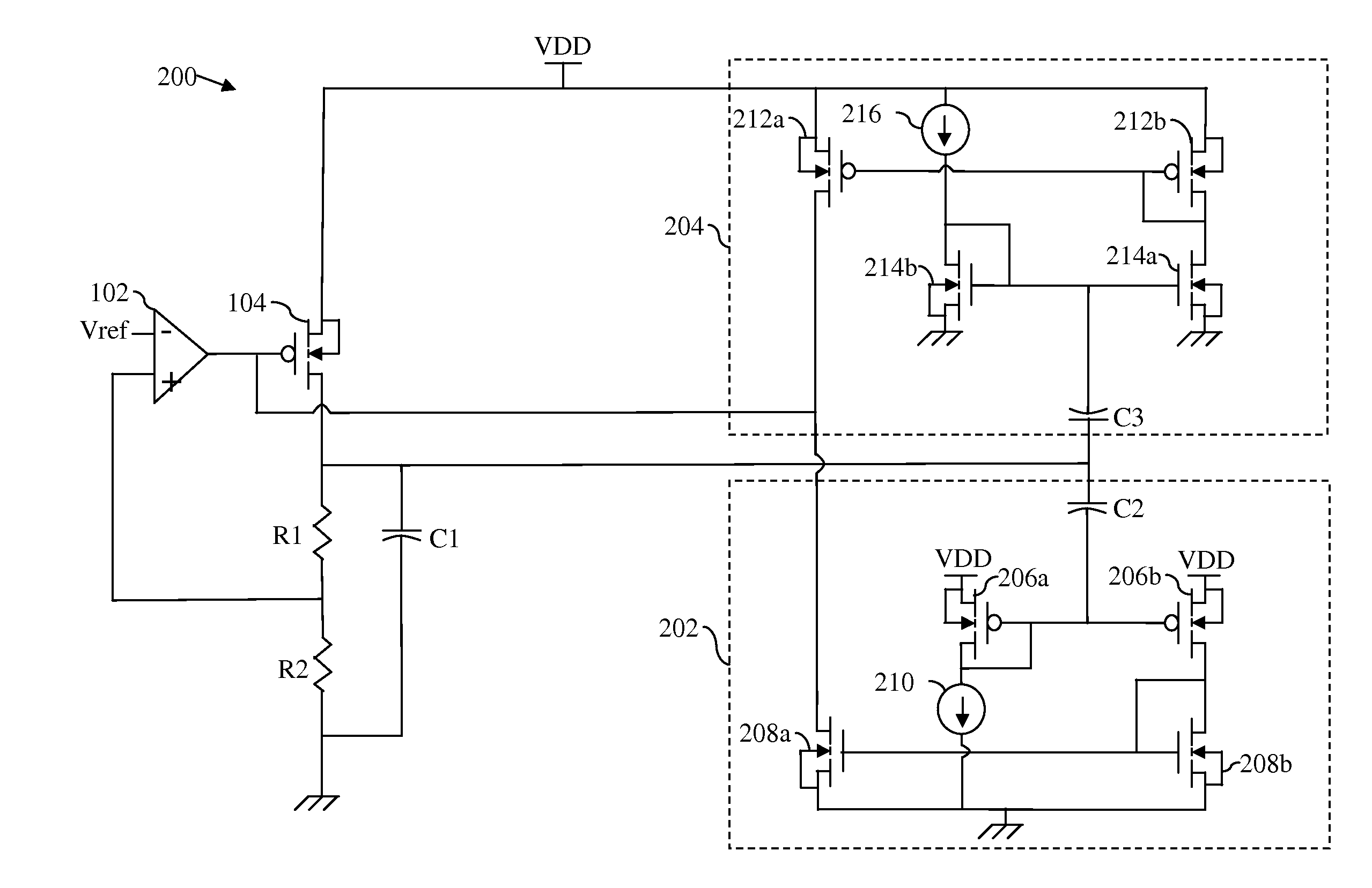 Ldo linear regulator with improved transient response