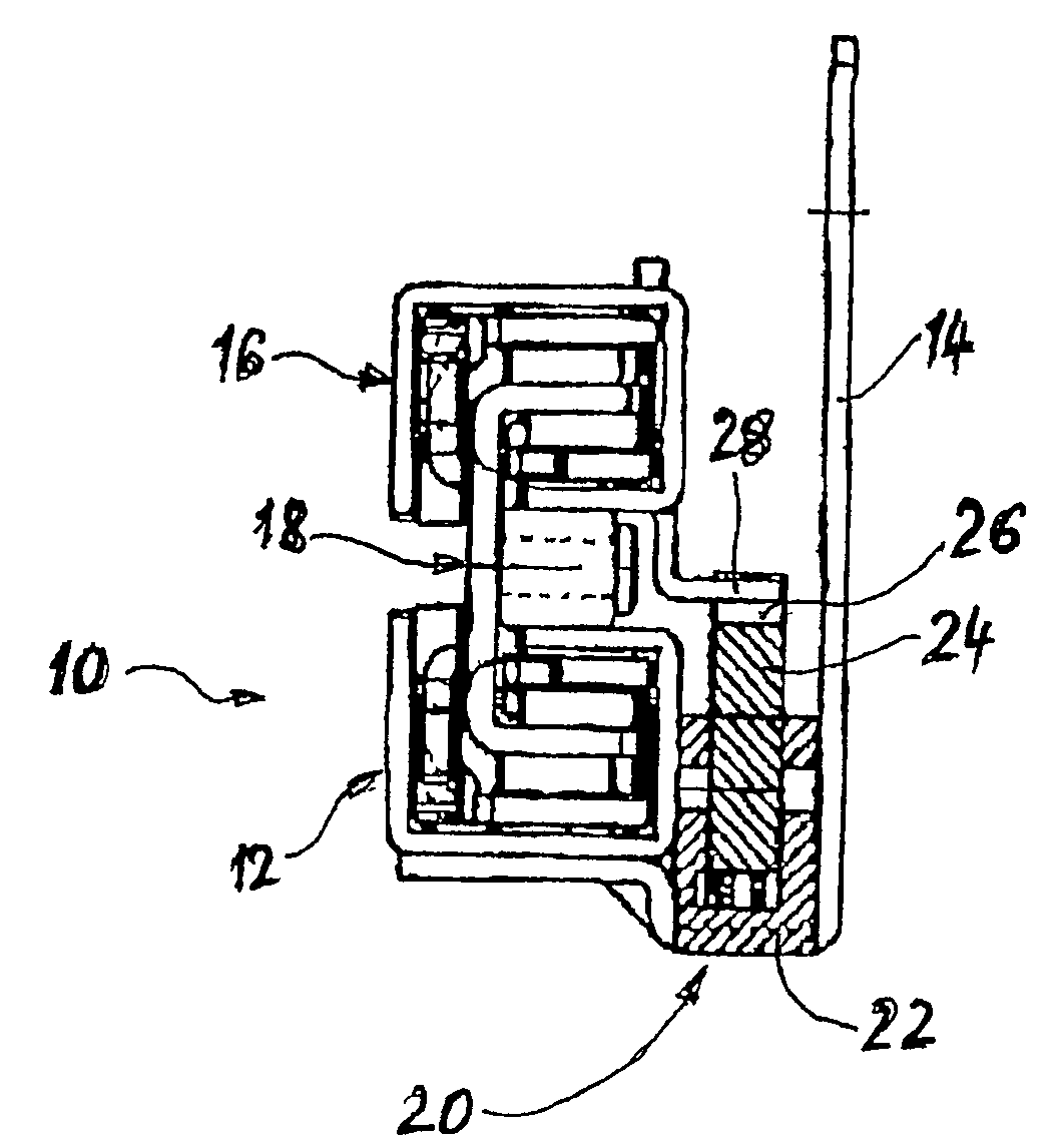 Drawer opening guide comprising an automatic retracting device with an integrated damping mechanism