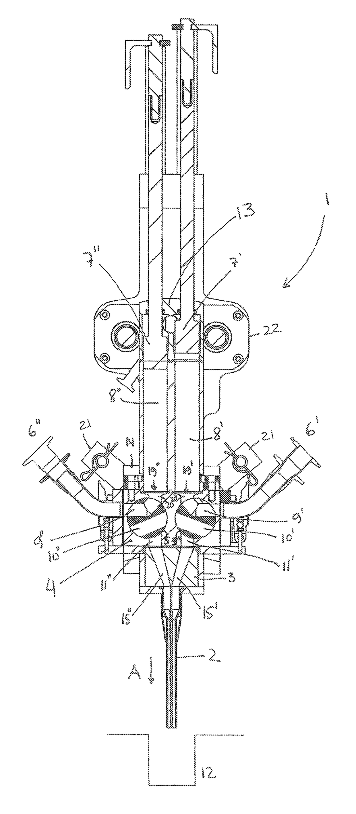 Filling unit and method for filling a confectionery product into a mould or a container