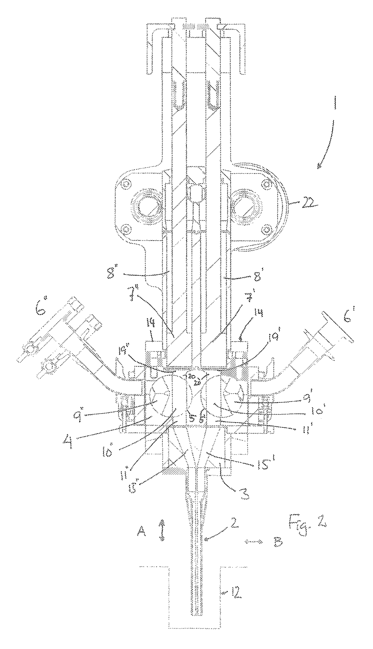 Filling unit and method for filling a confectionery product into a mould or a container