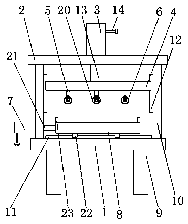 Embossing device for foam boards