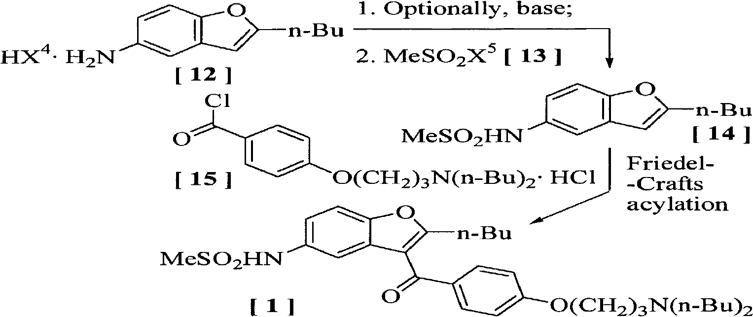 Preparation method and application of benzofuran derivate