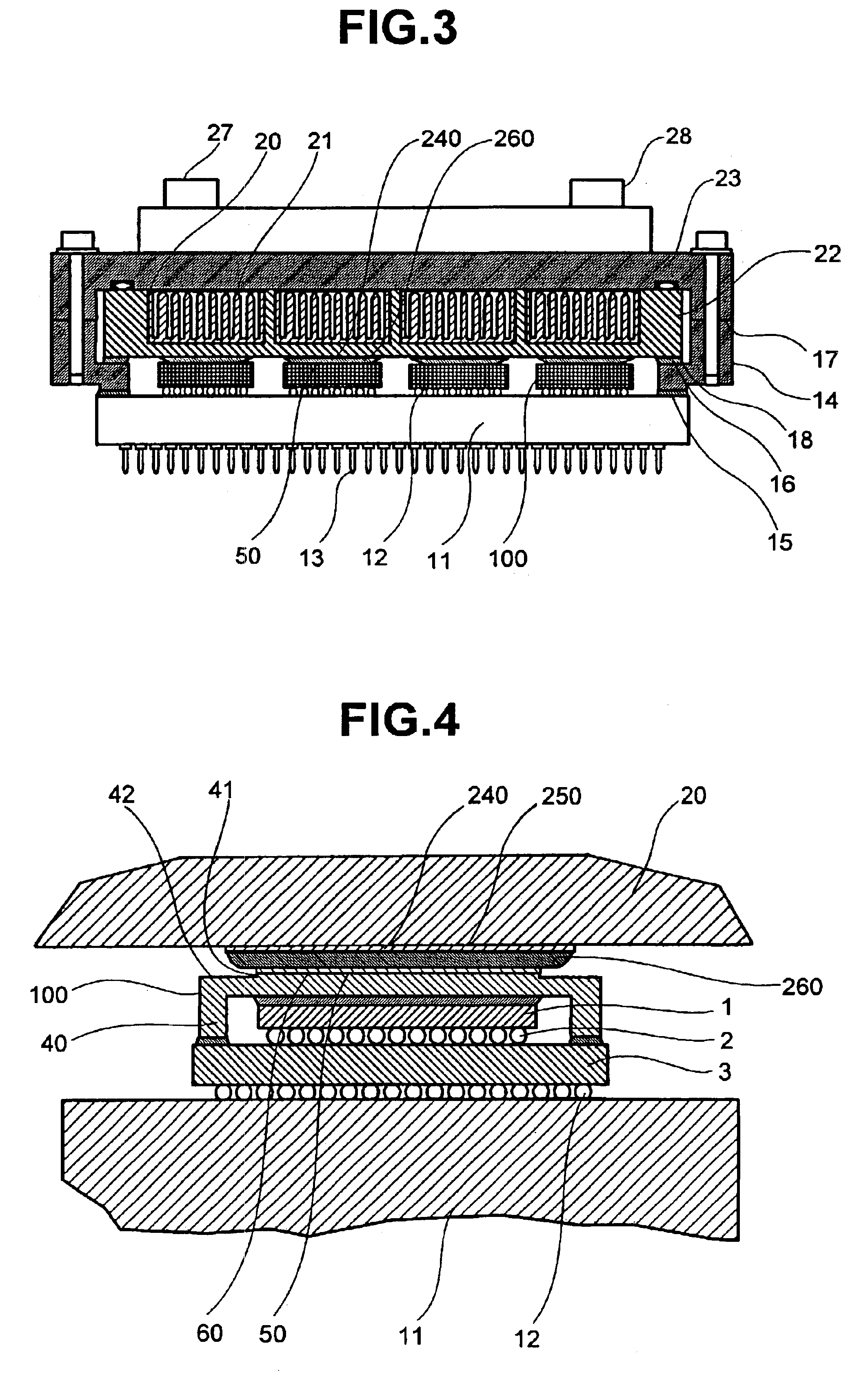 Device for sealing and cooling multi-chip modules